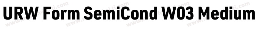 URW Form SemiCond W03 Medium It字体转换